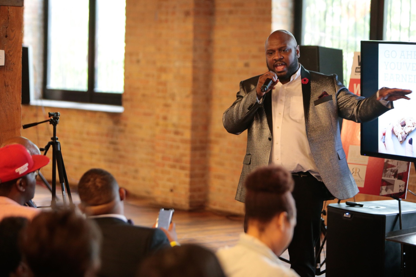 Dr. Jason William Johnson speaking at a workshop
