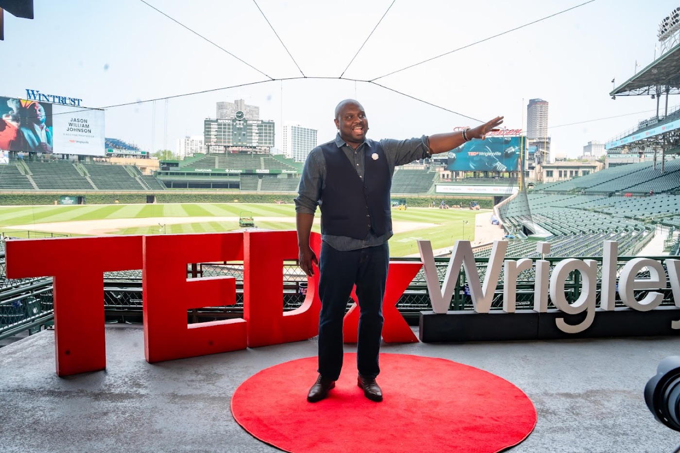 Dr. Jason William Johnson performing live at TEDx Wrigleyville